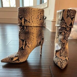 Paris Texas snakeskin booties- size 9.5 / 39.5